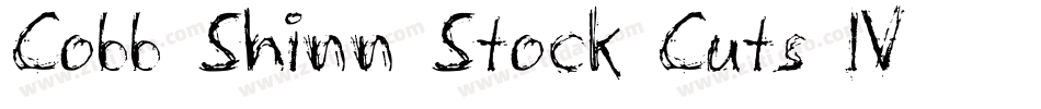 Cobb Shinn Stock Cuts IV字体转换